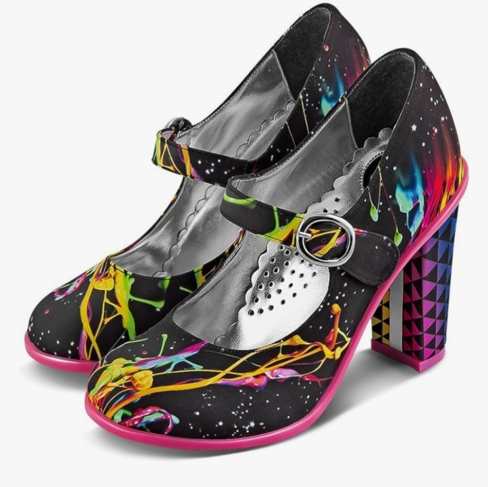 Hot Chocolate Design Chocolaticas Paint Women's Mary Jane Pumps Shoes Sz 9 39